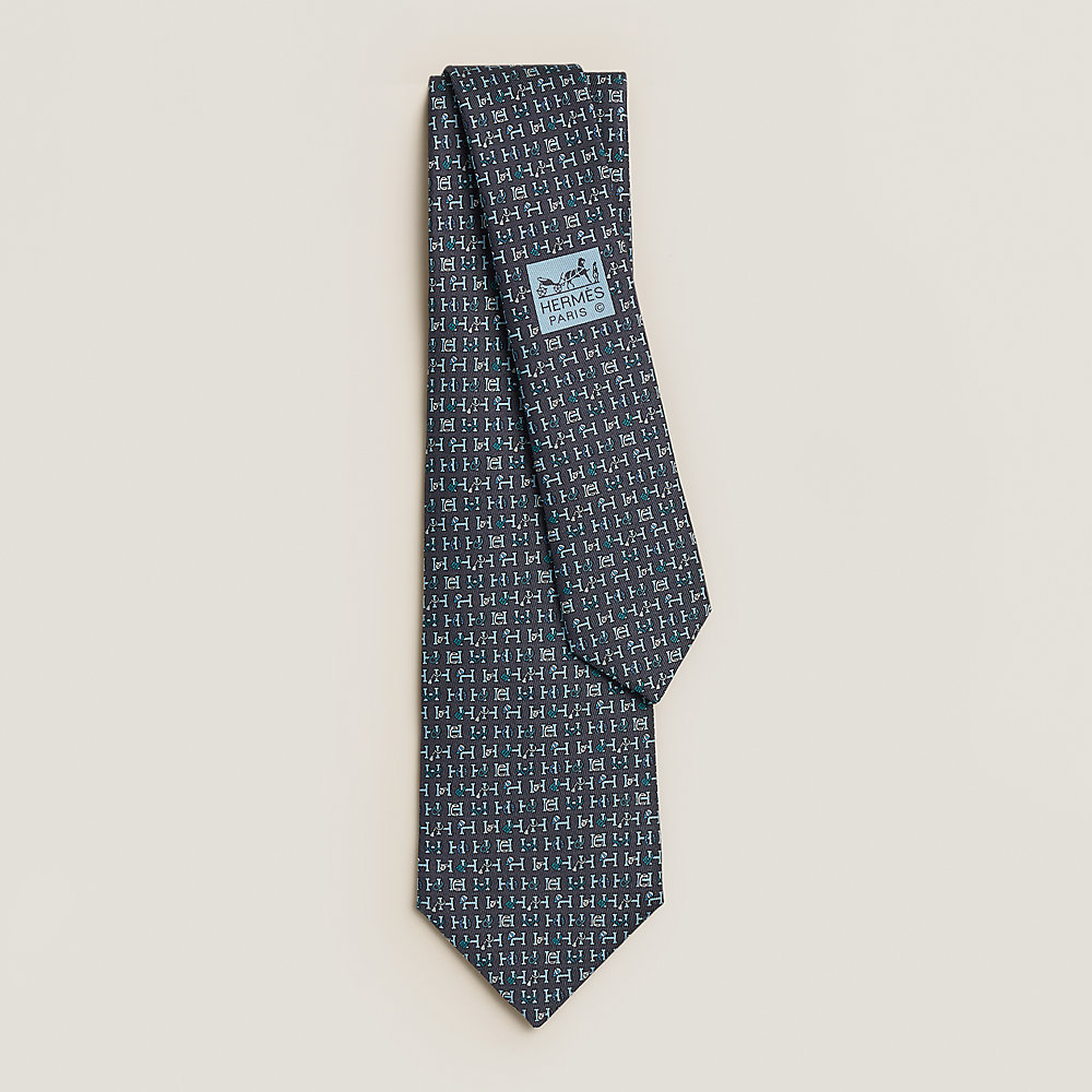 H Collection tie - Blue | Hermès USA